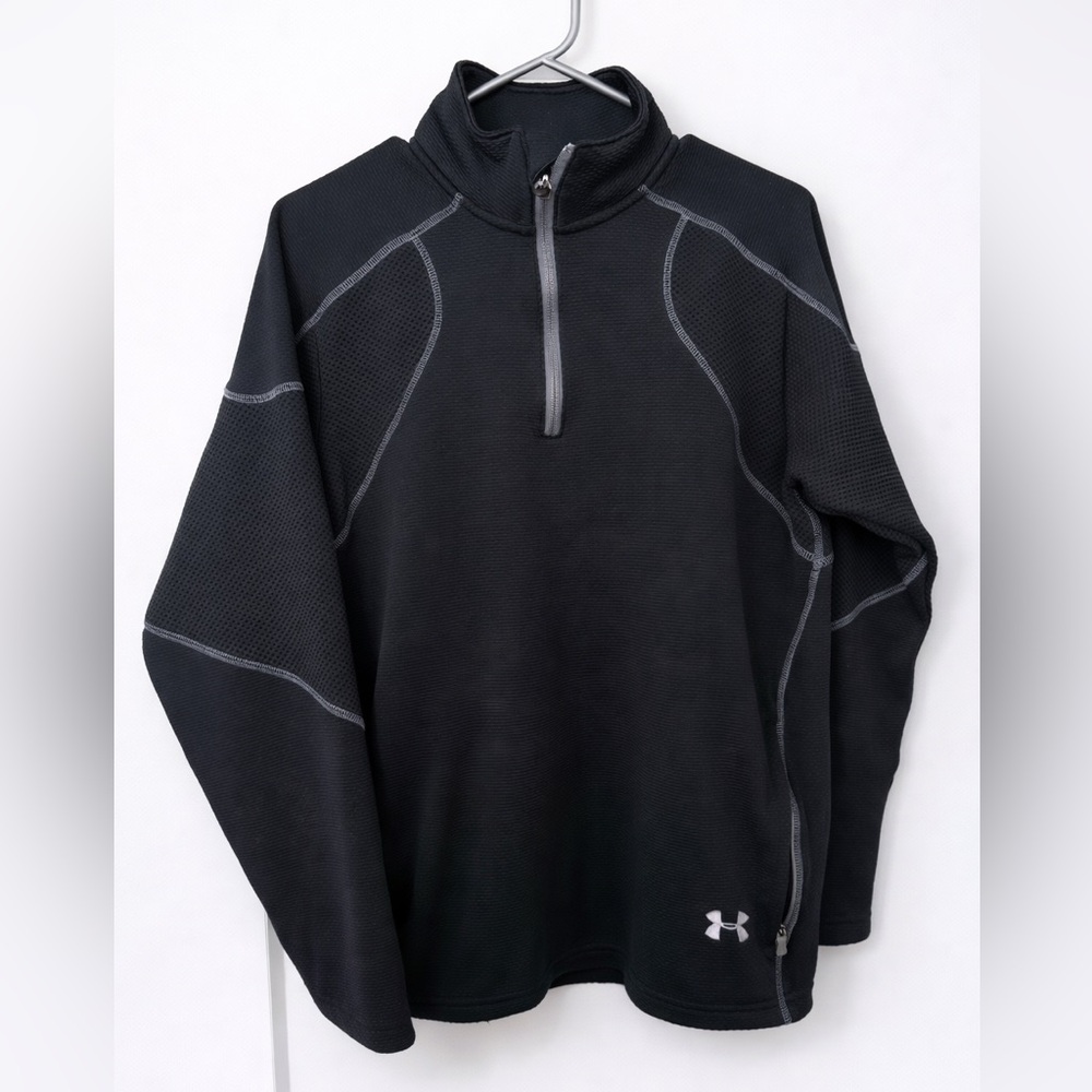 Under Armour Black Quarter Zip Pullover Size M Athletic